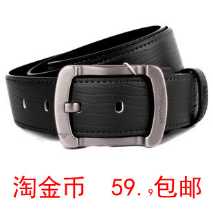 七匹狼皮带 男士 真皮皮带 男 正品 针扣皮带 加宽 腰带 淘金币