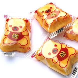  美时乐食品 酷熊仔蛋糕 动物面包 好吃的早餐点心小蛋糕 500g 称