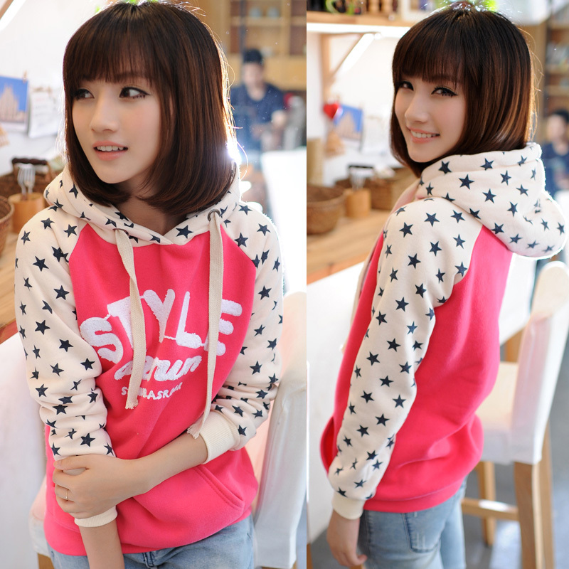 字母连帽卫衣套头卫衣...