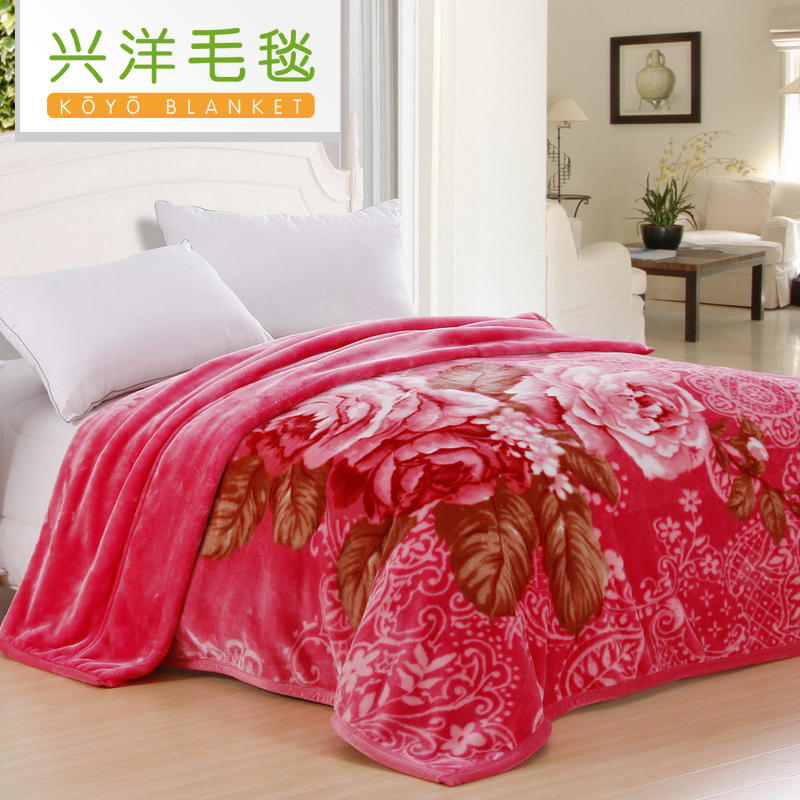 维科兴洋家纺 拉舍尔加厚婚庆毛毯 正红/大红 毯子200cmX230 维科兴洋家纺 拉舍尔加厚婚庆毛毯 正红/大红 毯子200cmX230