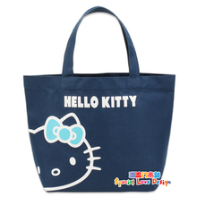 T00109★日单 HELLO KITTY 普蓝色 便当包 手袋 拎包
