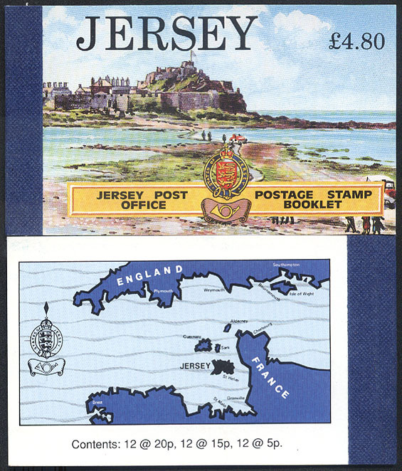 英国泽西岛1989,泽西风光小本票,伊丽莎白宫\海