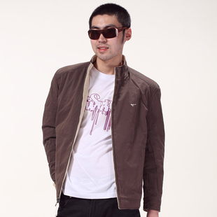 【七匹狼】捍冬双面男款棉服 800防伪 8730卡其B