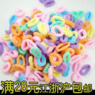  批发 儿童饰品 无接缝糖果色小粗皮筋发圈 尼龙发绳小宝宝毛圈圈