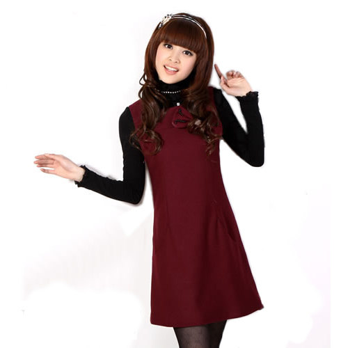 女装/<em>女士</em>精品毛呢<em>连衣裙</em>【幽幽蓝阁】 真人实