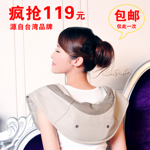  好评如潮 肩颈捶打按摩器 肩部 颈部 腰部 背部按摩披肩带正品