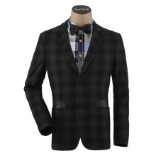 马克华菲正品男装春秋新款时尚格纹羊毛西服外套8113051205