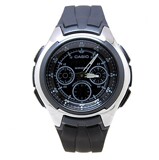 正品<span class=H>casio</span>卡西欧男士双显电子表　男式登山运动手表AQ-163W-1B1