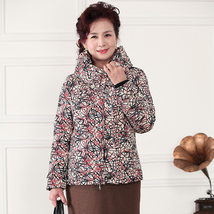  ANYMO艾茉妈妈装棉衣棉服中老年女装新品时尚驼绒短款外套A178