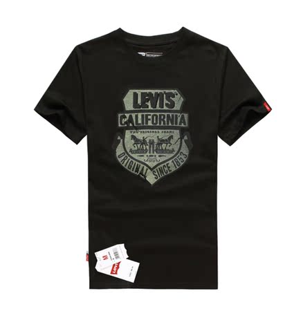 levis原单外贸男装 李维斯圆领休闲半袖T恤 纯棉