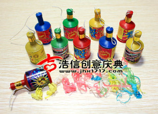  小拉炮拉花手拉礼花礼宾花礼炮 白色情人节派对气氛生日party