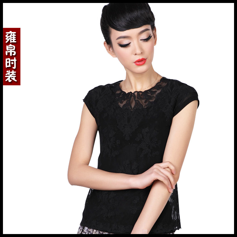 2012专柜正品女装八 哥弟 弟春装新款 韩版蕾丝T恤套衫G33246