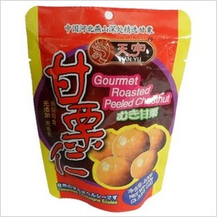  出口日韩国绿色食品 天宇野生珍珠 甘栗仁 板栗仁 香糯可口100g