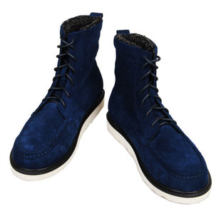  韩版英伦棉鞋靴子短靴男款低筒马丁靴时尚潮流靴 男士雪地靴清仓