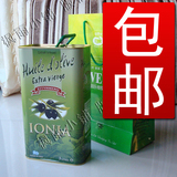 包邮田园乐橄榄油3L特级初榨希腊原装进口HACCP烹饪食用预防三高
