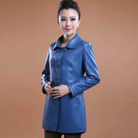淇乐<em>巴布瑞</em> 意大利进口绵羊<em>皮衣</em>女式皮风衣中