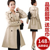 2012新款风衣韩版女装春<span class=H>秋装</span>外套中长款修身显瘦休闲大衣女式风衣
