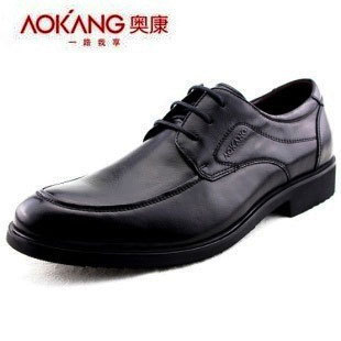  清仓 奥康男鞋正品英伦鞋 头层牛皮鞋 透气时尚潮流商务正装皮鞋