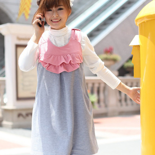 Yi Xiuge pregnant women maternity dresses spring clothing Korean fashion women dress sleeveless dress 122,205