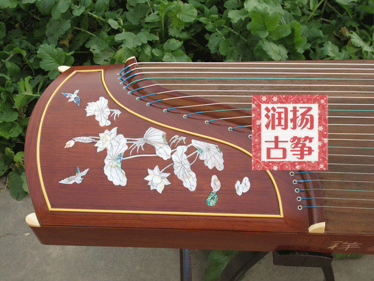 优质紫檀彩螺古筝 敦煌品质 包邮 大师签名 正品乐器（多图可选）