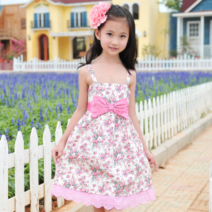  公主驾到童装女童夏装新款韩版公主裙儿童连衣裙夏季裙子吊带裙
