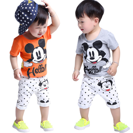 男宝宝夏装套装1-2岁 3-4岁宝宝短袖纯棉韩版