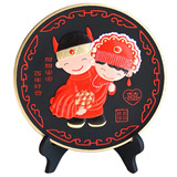 结婚礼物婚庆礼品创意活性炭雕工艺品婚房装饰卧室摆件（大）