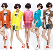 2012 new summer Korean candy colored book sunscreen clothing Slim Jacket Special the genuine 包邮 shirt