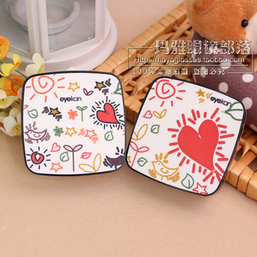 Al-Qaeda Hit color series Cartoon love Contacts Companion box Sprout US-pupil Care Box personality Daughterin the ZIPPO/Swiss Army Knife/Glasses , Glasses accessories,Care agent , Contact lenses companion box category - from Buy2taobao.com to provide professional Taobao agent buy service