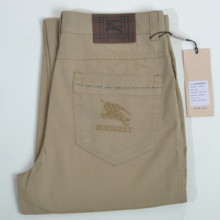 Burberry/巴宝莉休闲裤 专柜正品 男裤夏装新款现货 纯棉直筒水洗