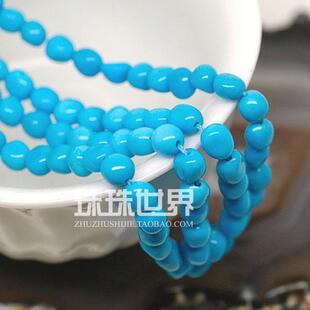  DIY散珠天然美国睡美人绿松石 蔚蓝瓷松 随形 19.8元/粒