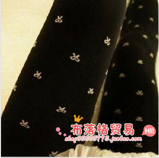  新款春夏装 韩版可爱蝴蝶结爱心连裤袜瘦腿袜 打底丝袜 女 潮