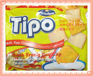  T五皇冠品质***越南TIPO白巧克力面包干 鸡蛋脆酥300g/包