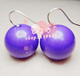 露露公主金正恩大号糖果耳环紫色