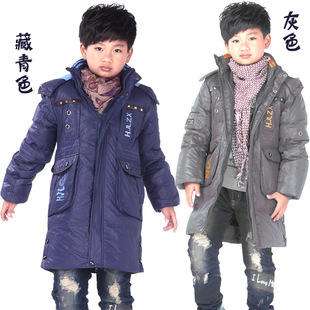  限时包邮红精灵之星儿童羽绒服男童中长款羽绒服中大童保暖加厚款