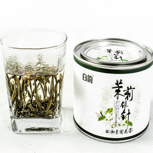  白韵大白毫 茉莉花茶 明前新茶叶 特级浓香福建政和 茉莉银针