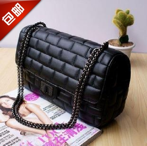 菱格包链条女包包...