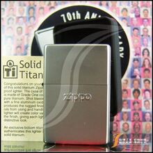 原装正版ZIPPO打火机 2003年纯钛凸刻110LG 经典款