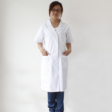 建超服饰 夏季全棉短袖白大褂大衣 男女 短袖夏装医生服 YL1200-1