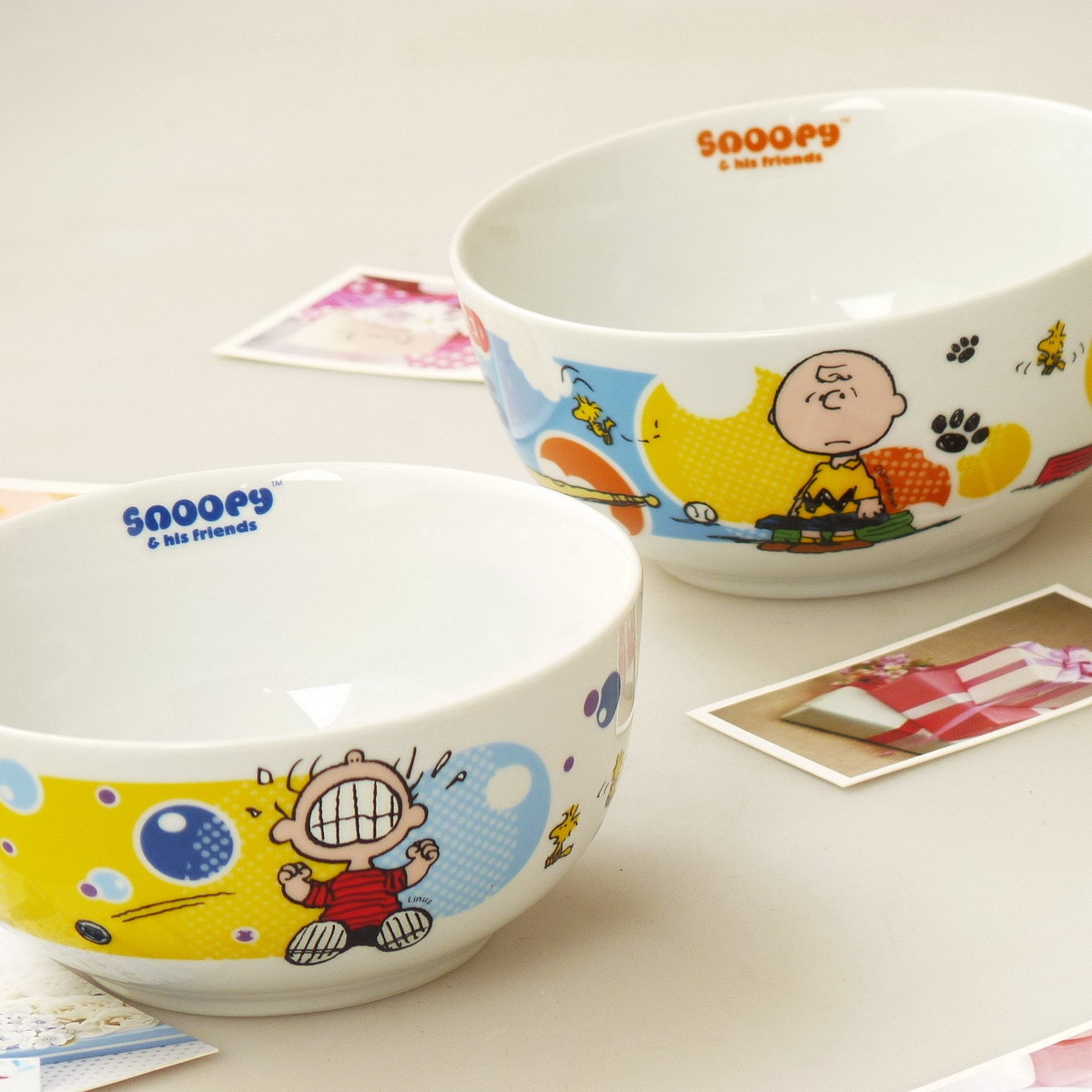 特惠 景德镇卡通动漫陶瓷餐具 snoopy 史努比 史诺比 大饭碗汤碗