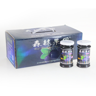  蓝莓果酱 超越野生蓝莓 大兴安岭特产 8瓶送礼盒 护眼5元运费170g