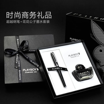 Ручка перьевая 花花公子风雅书法笔美工笔弯头钢笔商务礼品男女礼品墨水笔送墨水 Playboy f5801/5802