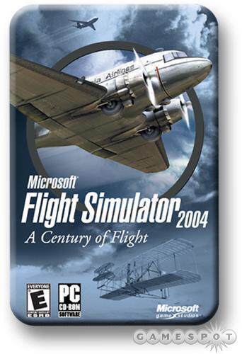 微软模拟飞行2004：飞行世纪中文版模拟飞行驾驶类 4盘装完整版