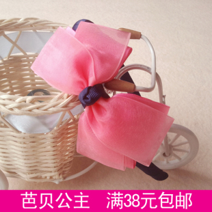  38元包邮 韩国纯手工宝宝蝴蝶结发箍儿童发饰发带发网发夹 超漂亮