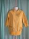 黄色九分袖单外套110元