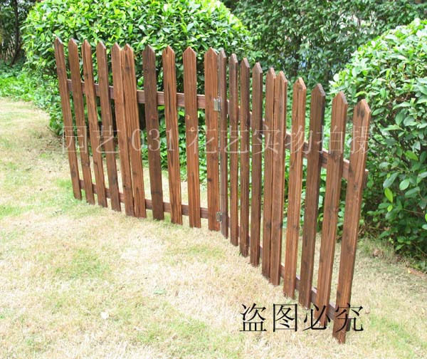 冲冠特价/碳化防腐木栅栏/木篱笆/木围栏/单片长40*高80