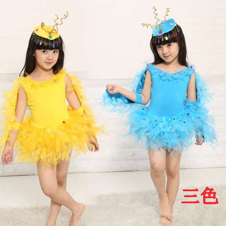 儿童表演服动物小鸟小鸡演出服幼儿游戏舞蹈服