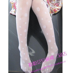 2012 special offer children's socks stockings girls played DIKU dance summer thin silk Jacquard pantyhose child