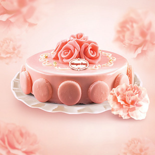  宁波哈根达斯蛋糕配送店冰激凌蛋糕高档生日冰淇淋蛋糕(玫瑰馨语)