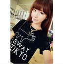 咏贺2014898#欧美飘逸不规则<em>下摆</em>雪纺半身裙